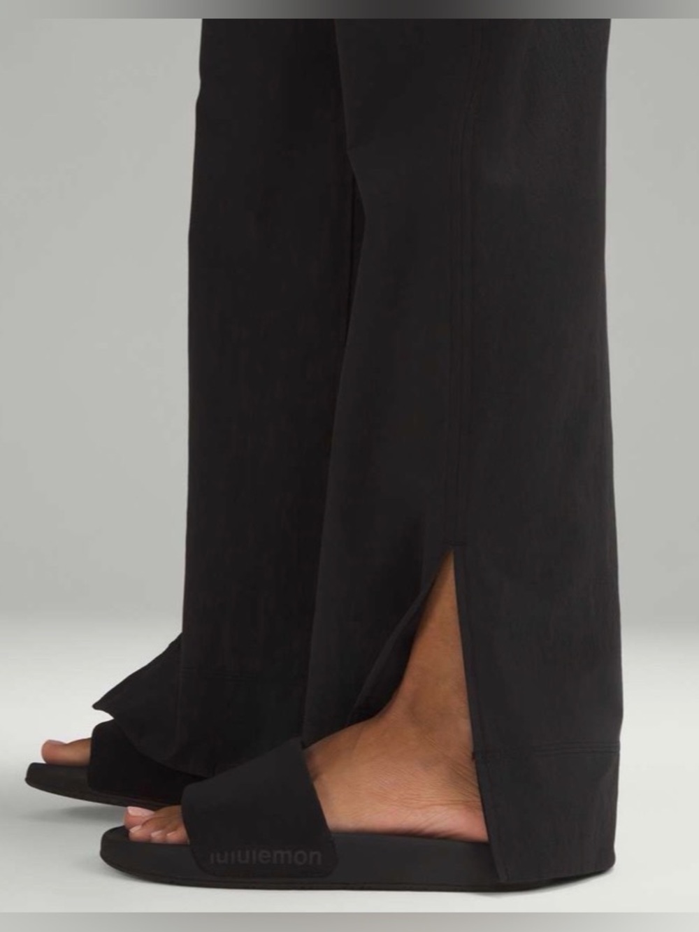 LULULEMON STRETCH WOVEN WIDE LEG HIGH RISE PANT SIZE XL BLACK - Picture 3 of 10
